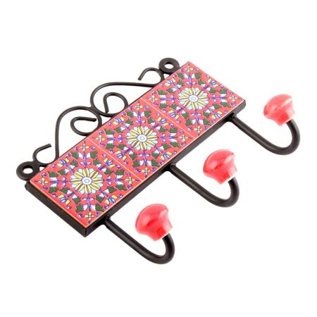 Red Yellow Sunflower Tiles Hooks